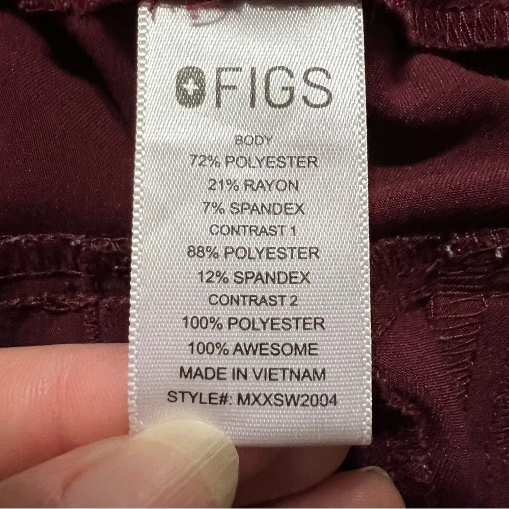 Men's Tansen Jogger‎ Scrub PantIn Burgundy